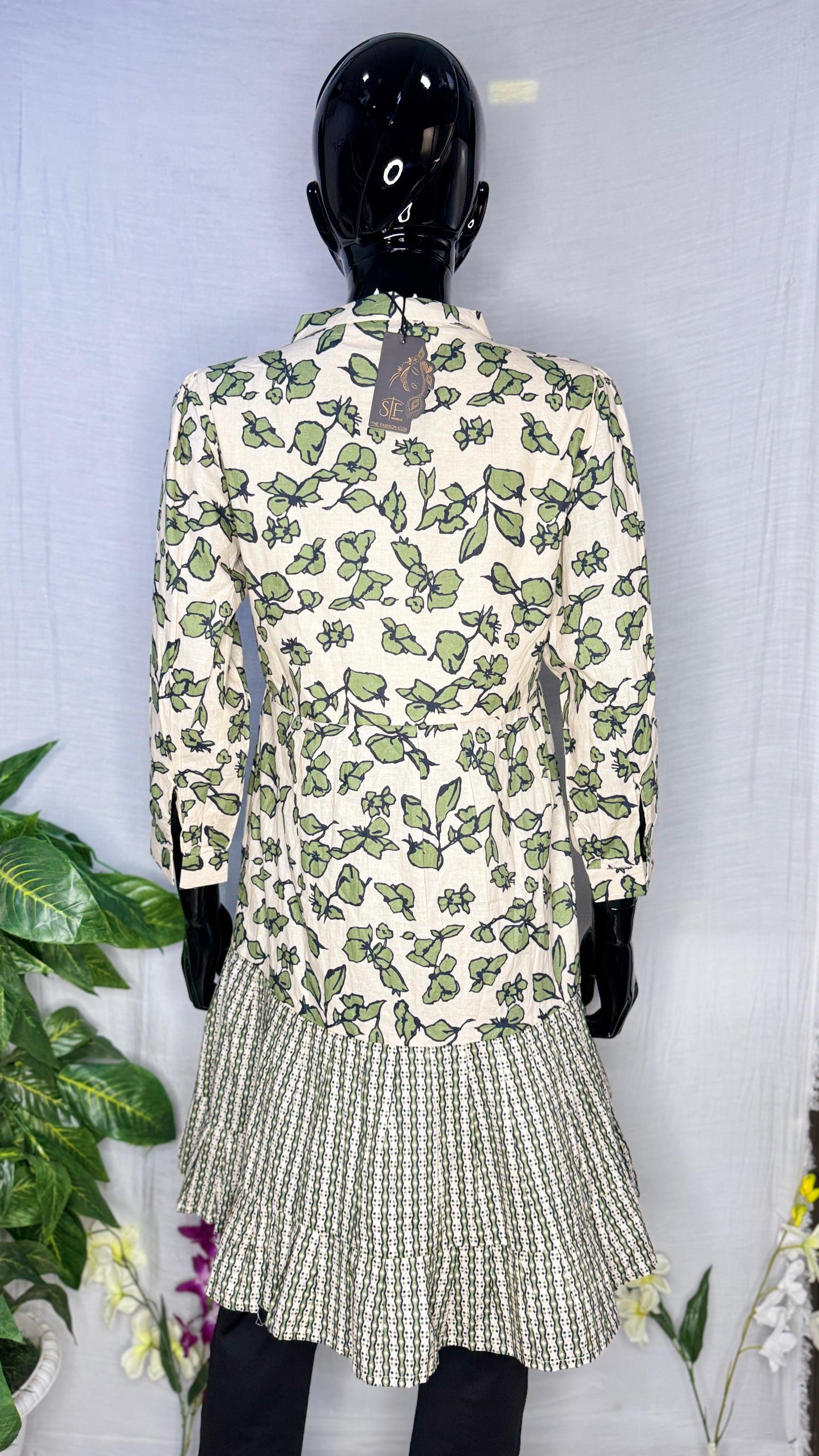 Botanic Charm Pure Cotton Digital Print Tunic