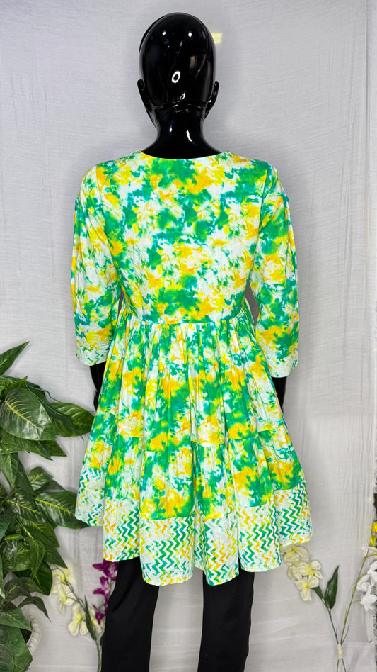 Sunlit Charm Pure Cotton Tunic β Breathable Everyday Elegance