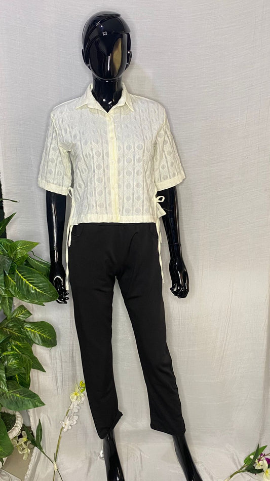 Ivory Grace Pure Imported Fabric Top