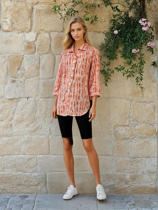 Women's Pure Cotton Printed Casual Shirt